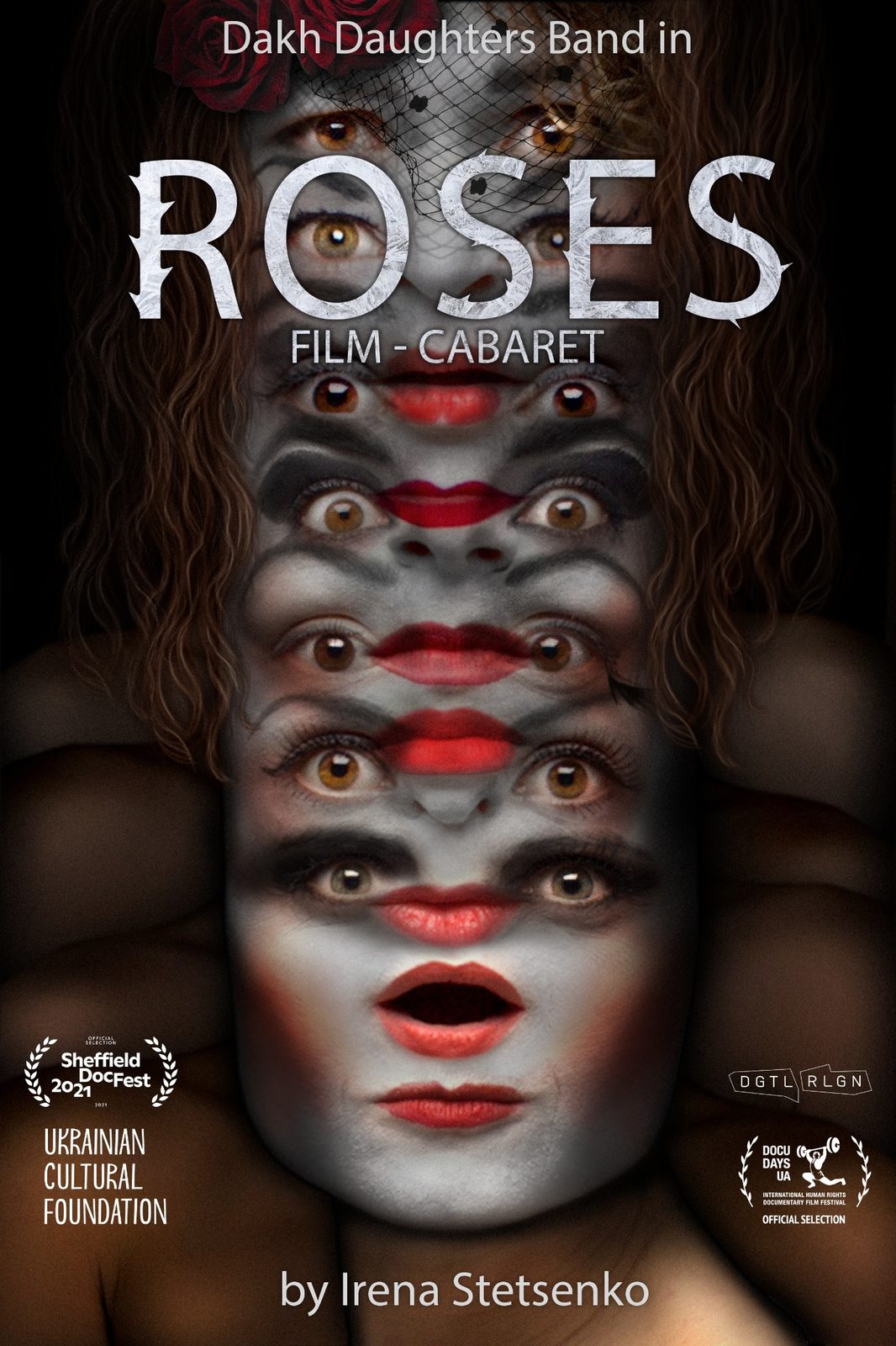 Póster de Roses. Film-Cabaret